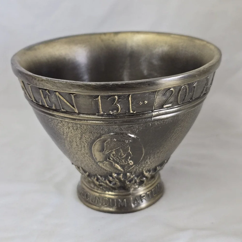 Coricidin Mortar Pestle Rx Drug‎ Store Display Medicine Brass Pharmaceutical